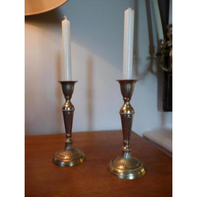 Golden Bronze Candlesticks