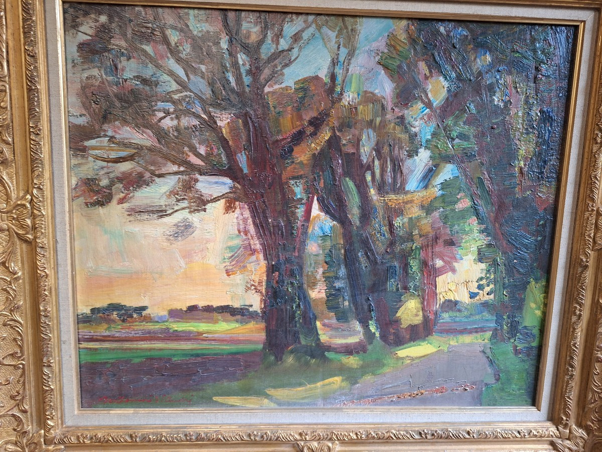 Landscape Painting By Berthomme Saint Andre-photo-2