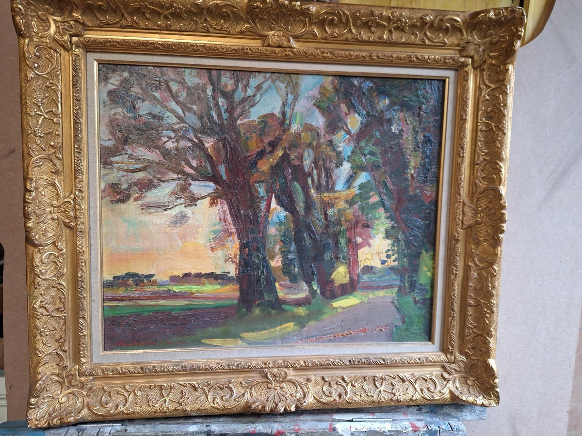 Landscape Painting By Berthomme Saint Andre