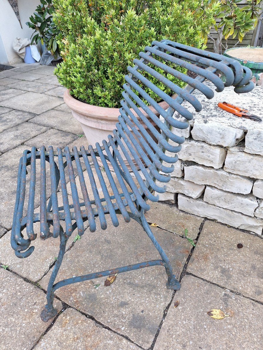 19th Century Arras Garden Chair-photo-2
