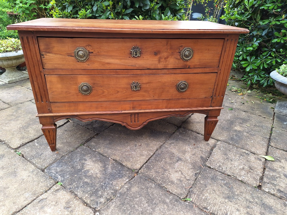 Commode louis  xvl a 2 tiroirs en meurisier  19ieme siecle