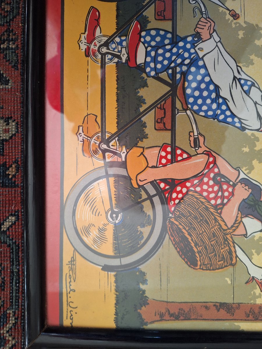 Frise publicitaire lithographiee Hutchinson Raoult Vion circa  1925-photo-3