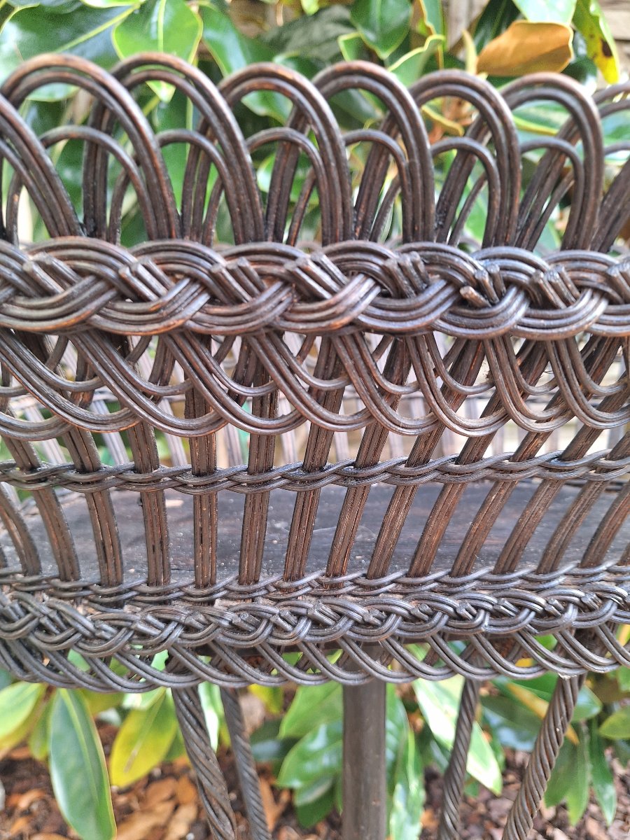 Napoleon III-era Woven-wood Planter
