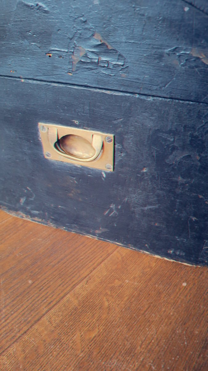 Rare coffre de cuisinier de marine de la compagni e générale transatlantiquethantique-photo-2