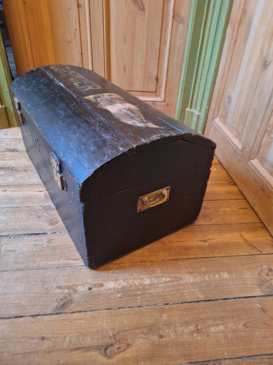 Rare coffre de cuisinier de marine de la compagni e générale transatlantiquethantique-photo-2