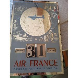 Air France Perpetual Calendar 1957