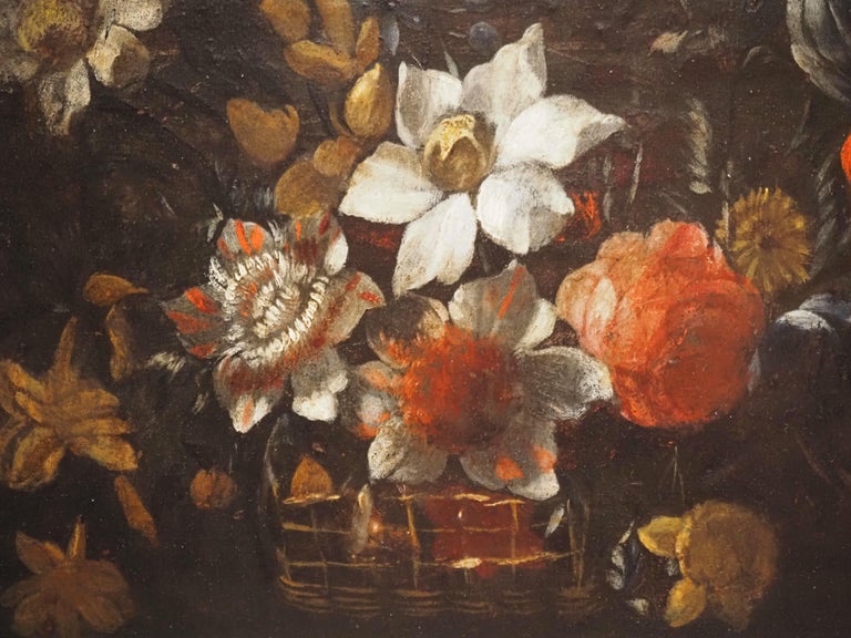 Pair Of Still Lifes Of Flowers On Copper, Flanders, 17th Century-photo-1