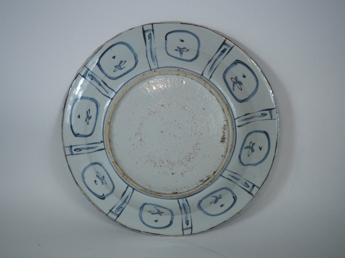 Fine plat en porcelaine Kraak – Dynastie Ming, période Wanli (env. 1573–1619)-photo-6