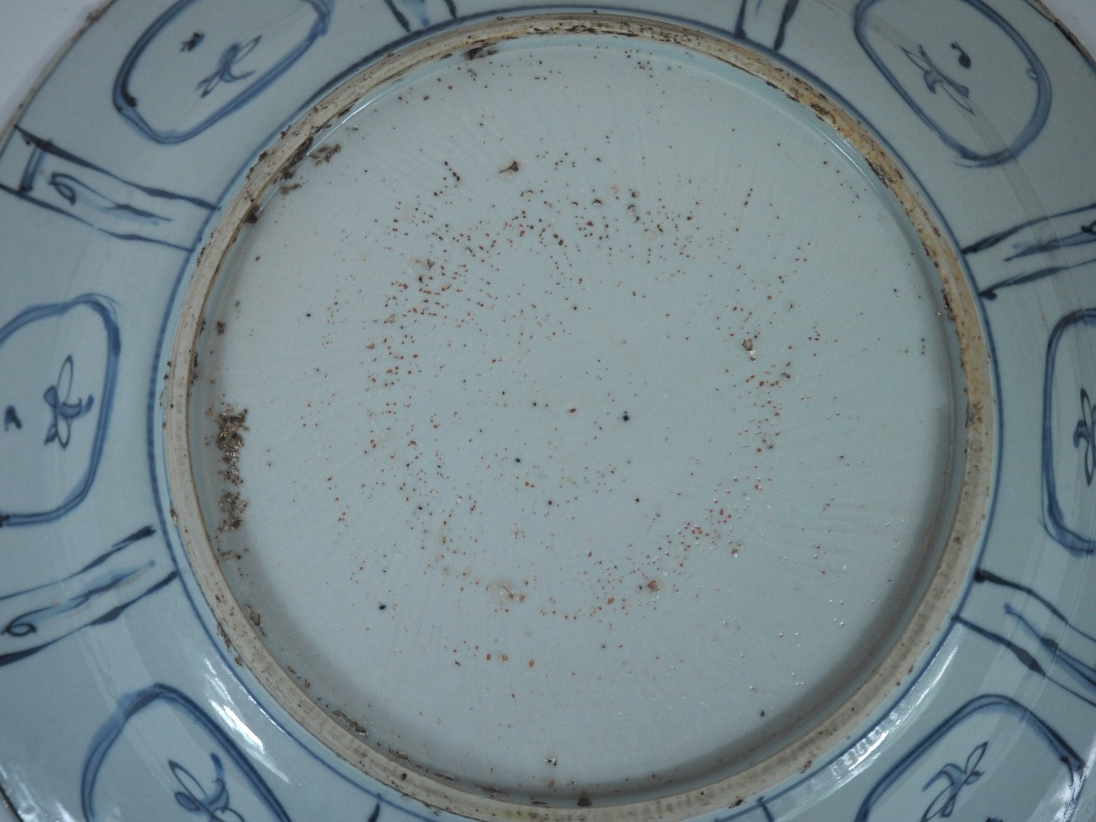 Fine plat en porcelaine Kraak – Dynastie Ming, période Wanli (env. 1573–1619)-photo-8