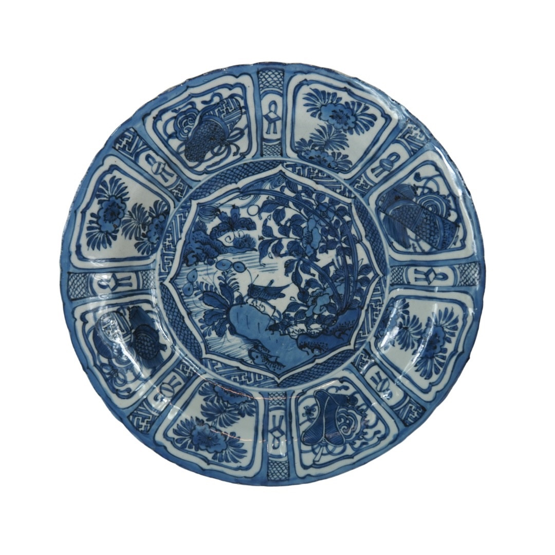Fine plat en porcelaine Kraak – Dynastie Ming, période Wanli (env. 1573–1619)