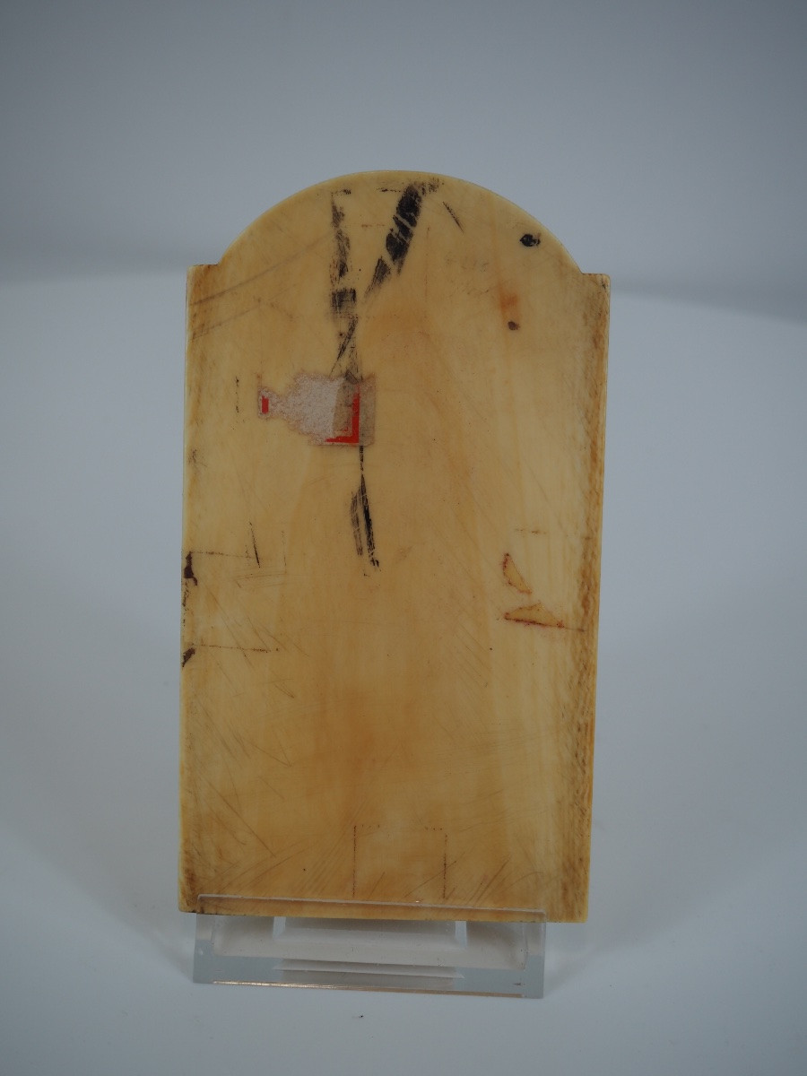 Ivory Relief Depicting The Virgin And Child-photo-2