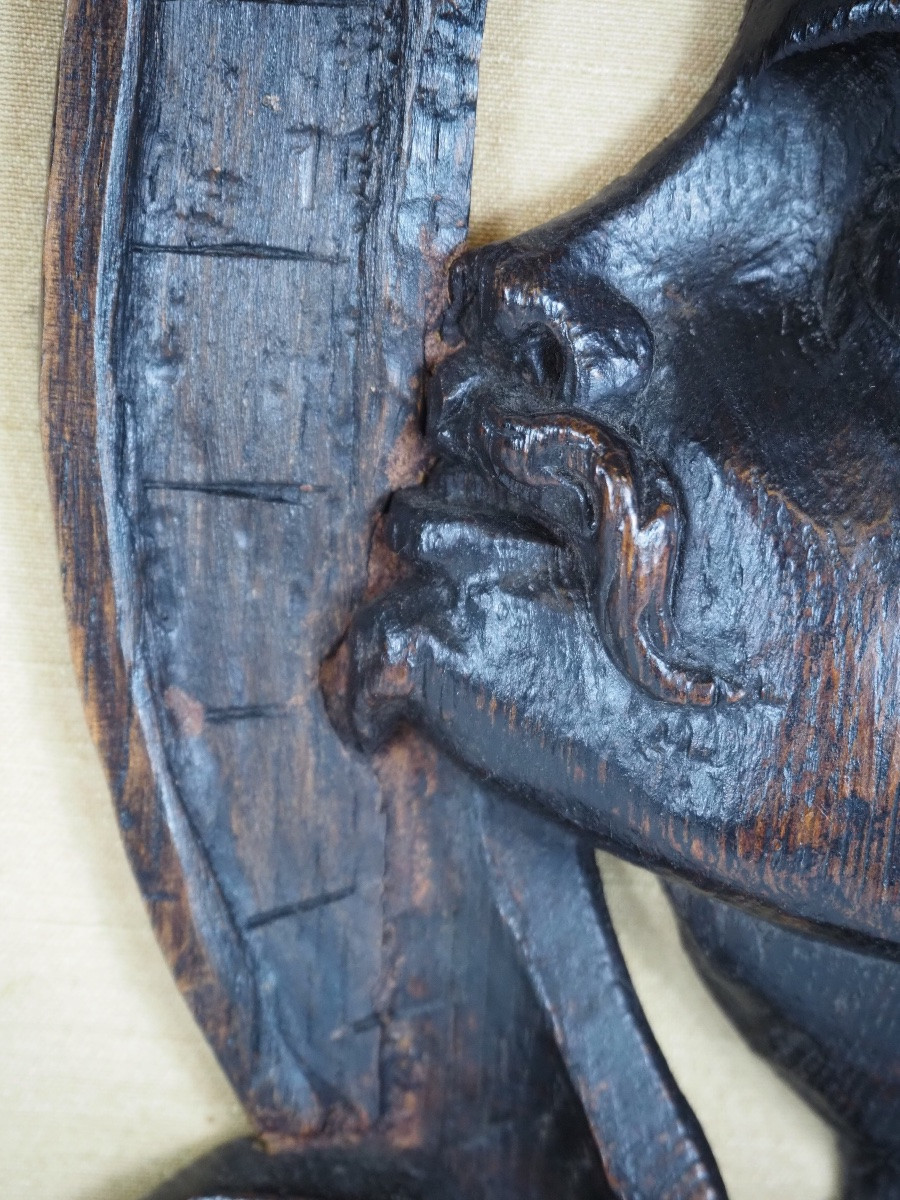 Paire de reliefs décoratifs en chêne de la Renaissance, Europe, fin du XVIᵉ siècle-photo-6