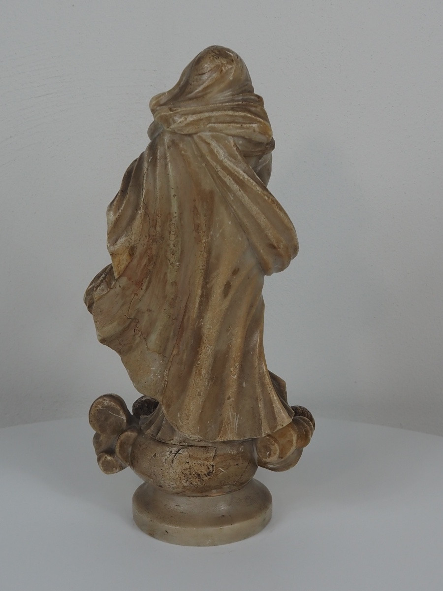 Virgin Of The Immaculate Conception, 18th-century Luso-brazilian Sculpture-photo-1