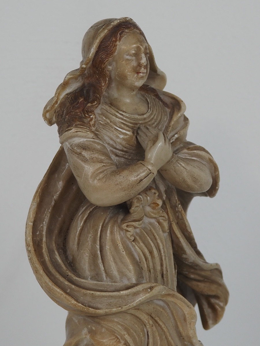 Virgin Of The Immaculate Conception, 18th-century Luso-brazilian Sculpture-photo-2