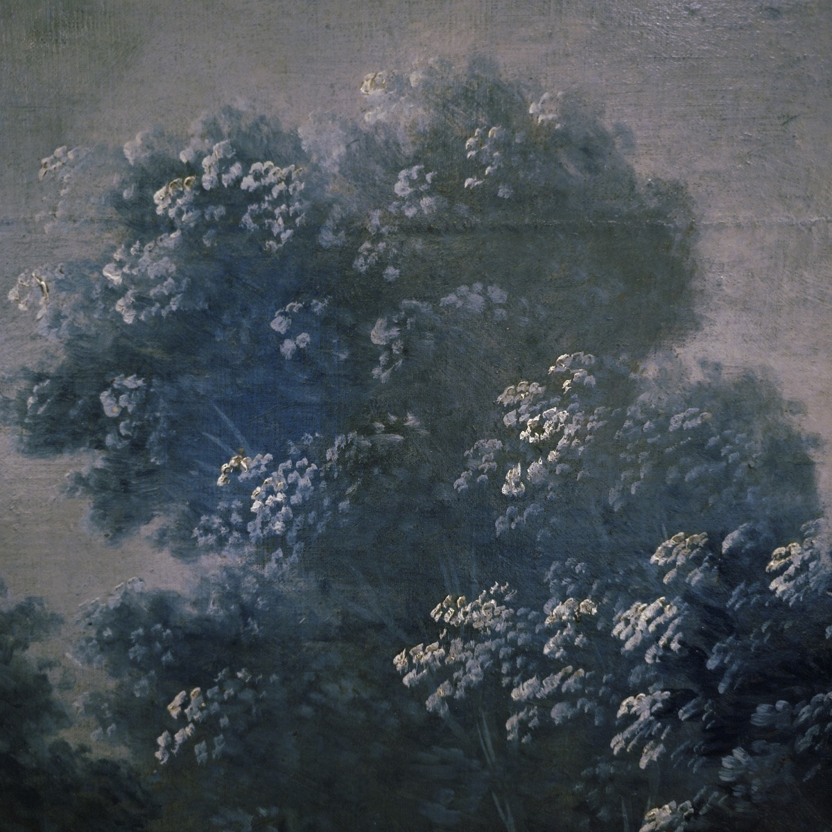 Grande grisaille bleu de Prusse, entourage de Jean-François Oudry, milieu du XVIIIᵉ siècle-photo-4