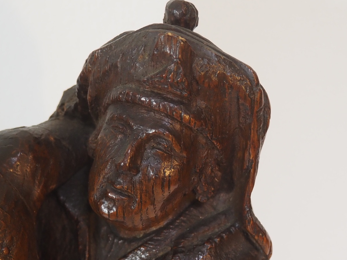 Late Gothic Wooden Sculpture Depicting The Descent From The Cross, 16th Century-photo-1