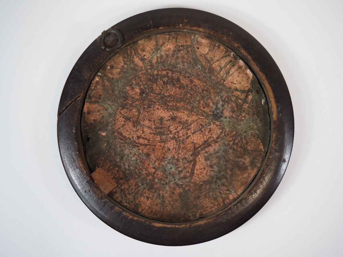 Deux plaques rondes en émail représentant Néron et Caligula, dans la manière de Jacques Laudin-photo-8