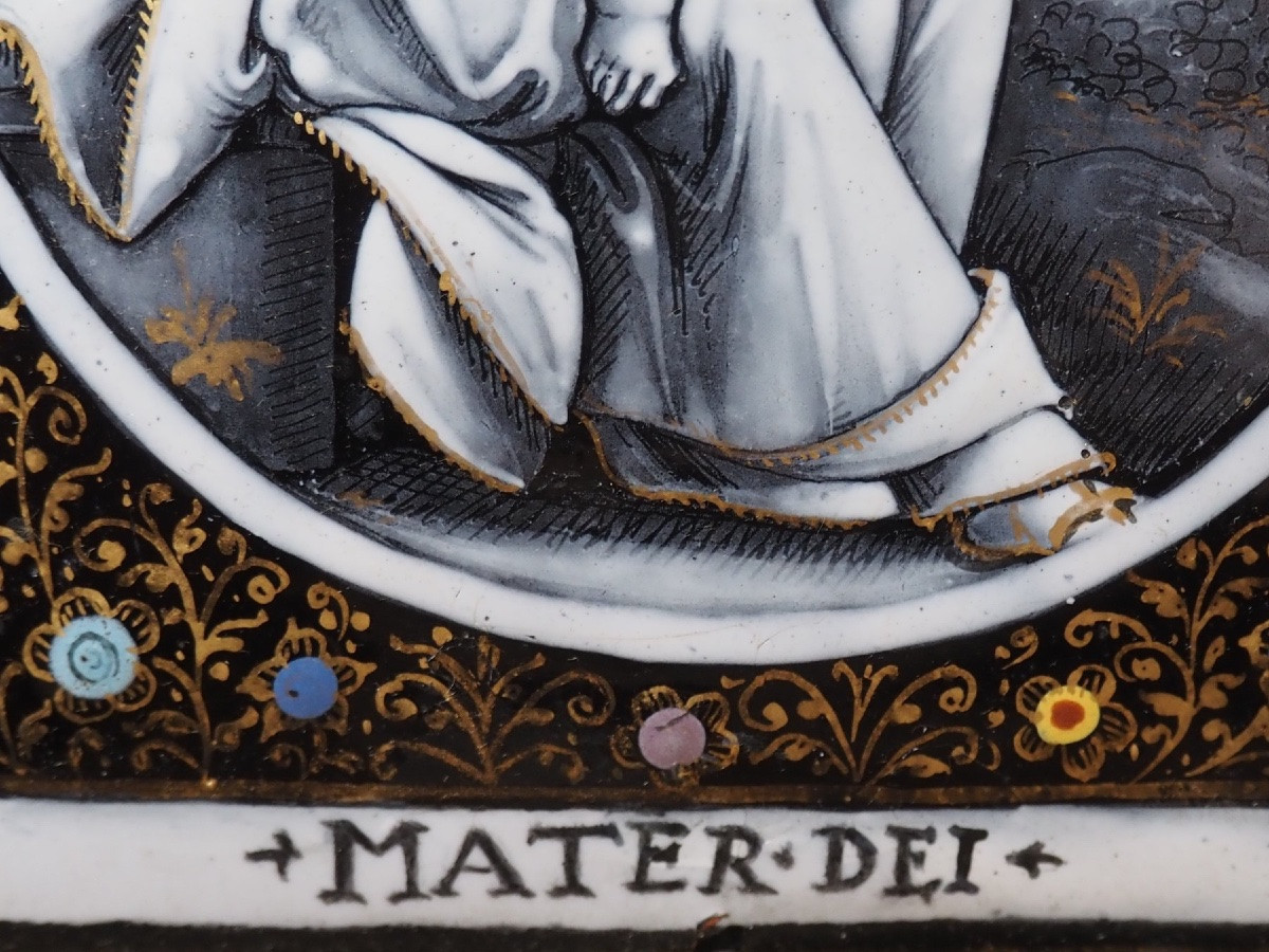 Enamel Plaque Depicting The Virgin And Child, Laudin-photo-5