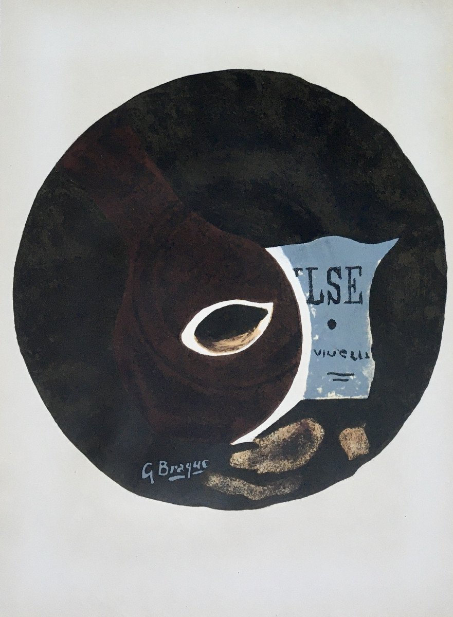 Georges Braque (Argenteuil, 1882-Paris,1963). "Valse". Lithographie.-photo-3