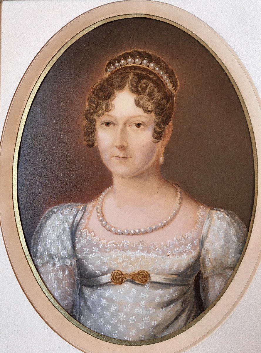 Two Portraits Representing Julie Barbe Josephe Van Langhendonck (1787-1872).-photo-4