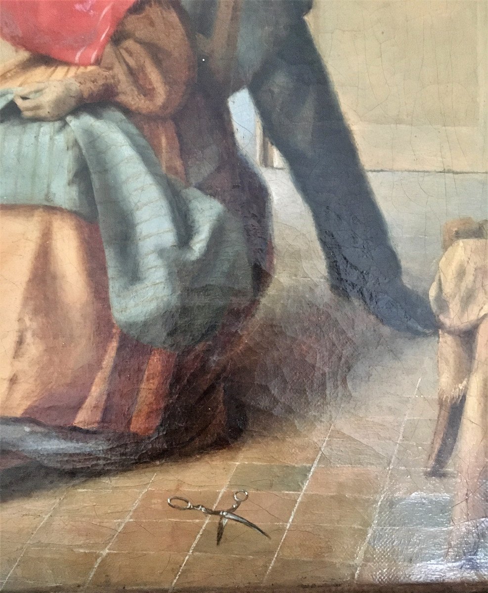 Jean Désiré Regnier (1801, Belgique- 1895, Paris). " La Surprise". 1844. -photo-1
