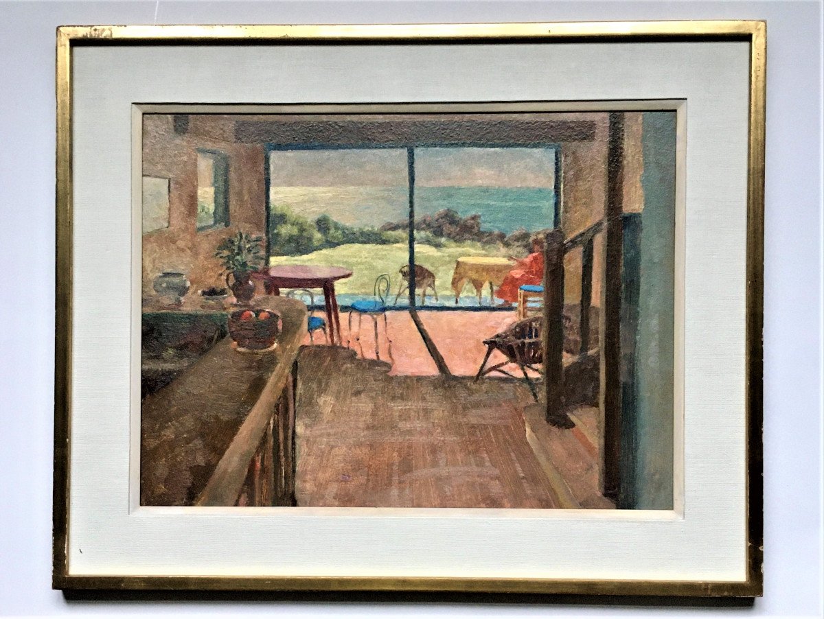 Armand Cornut (1904-1989). " Seaview". 60s.