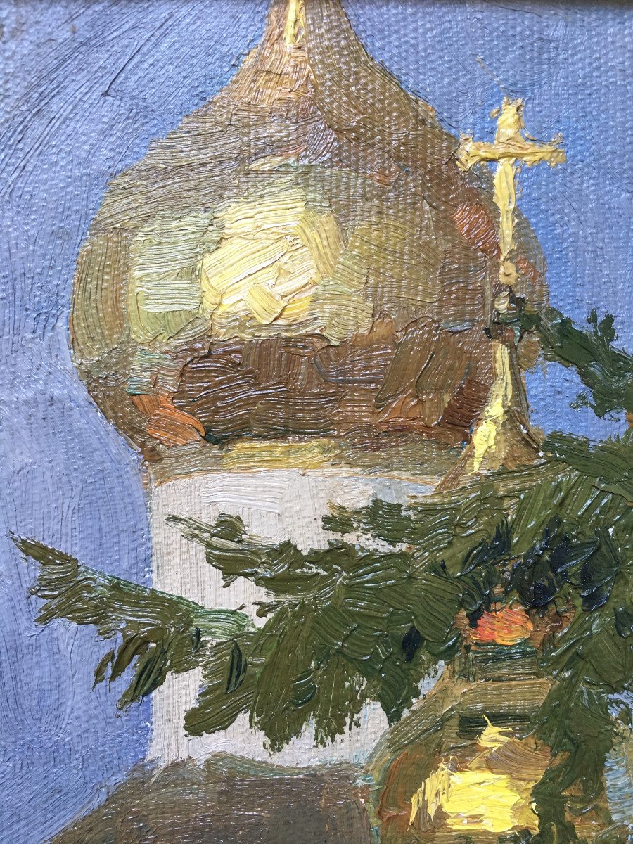 Sergueï Nikiforov (Moscou, 1920-2005). "Dôme de monastère". 1962.-photo-1