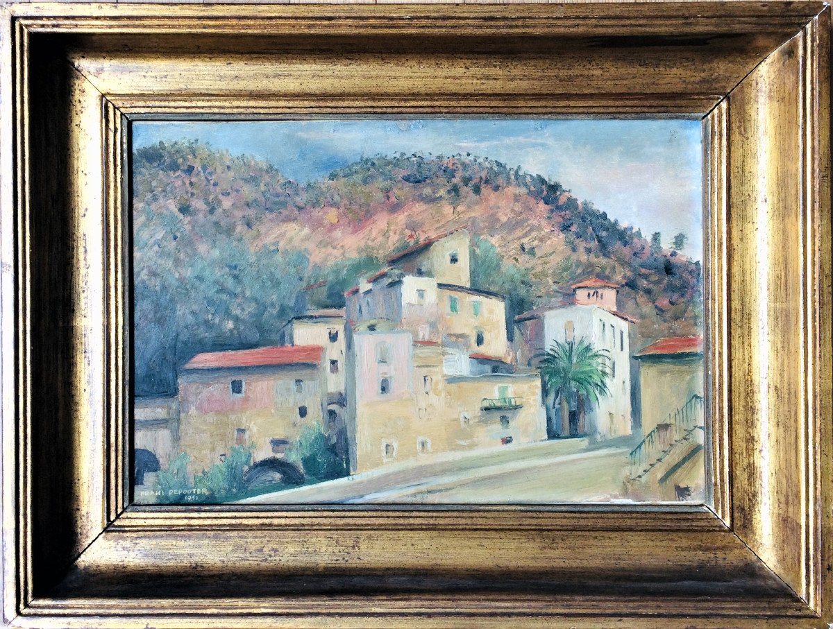 Frans Depooter (1898-1987). "Ghetto, vallée de la Roya, Italie". 1951.