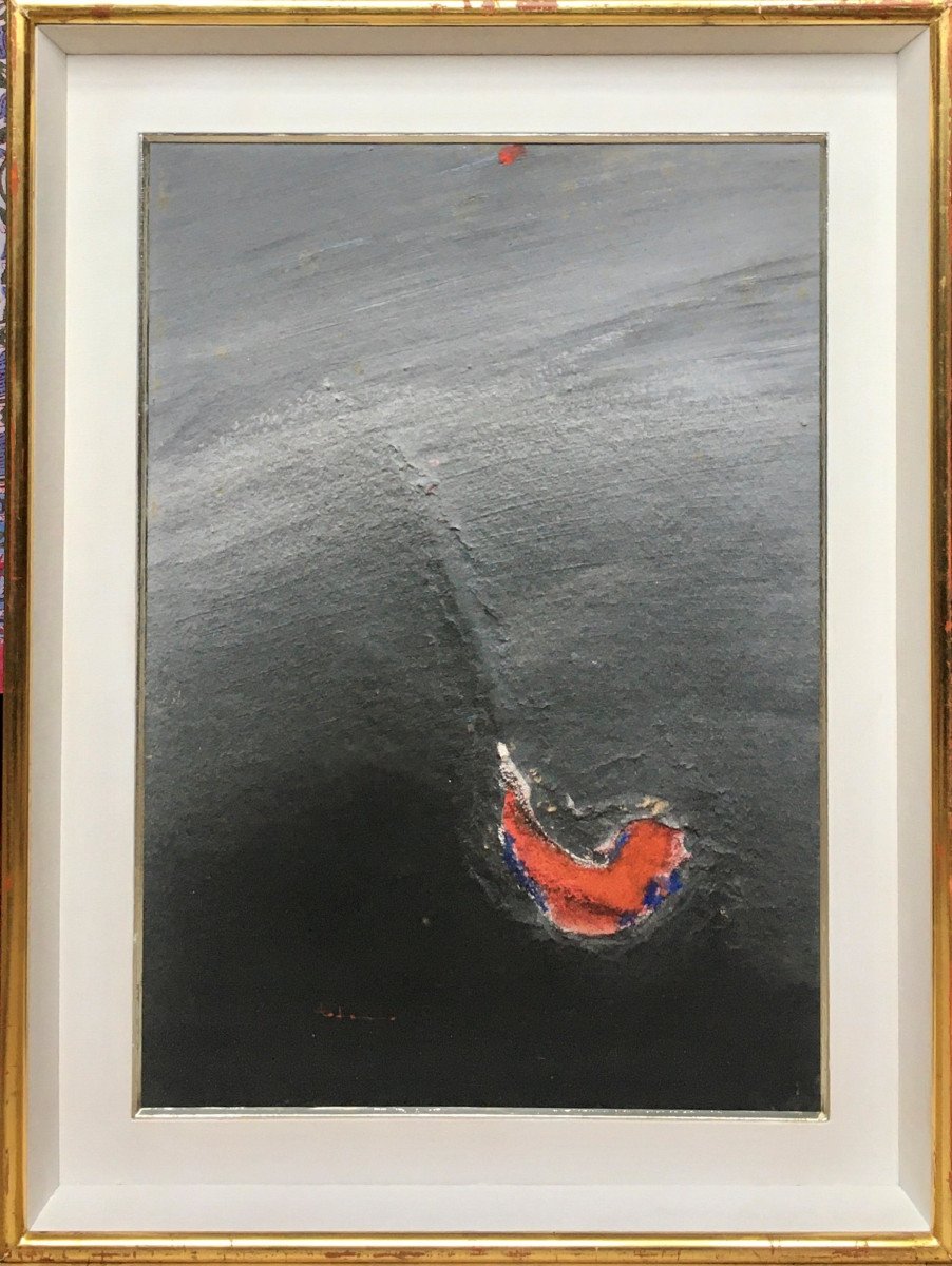 Enrique Todaro (1912-?). "Abstraction".  1960. Ecole Chilienne.