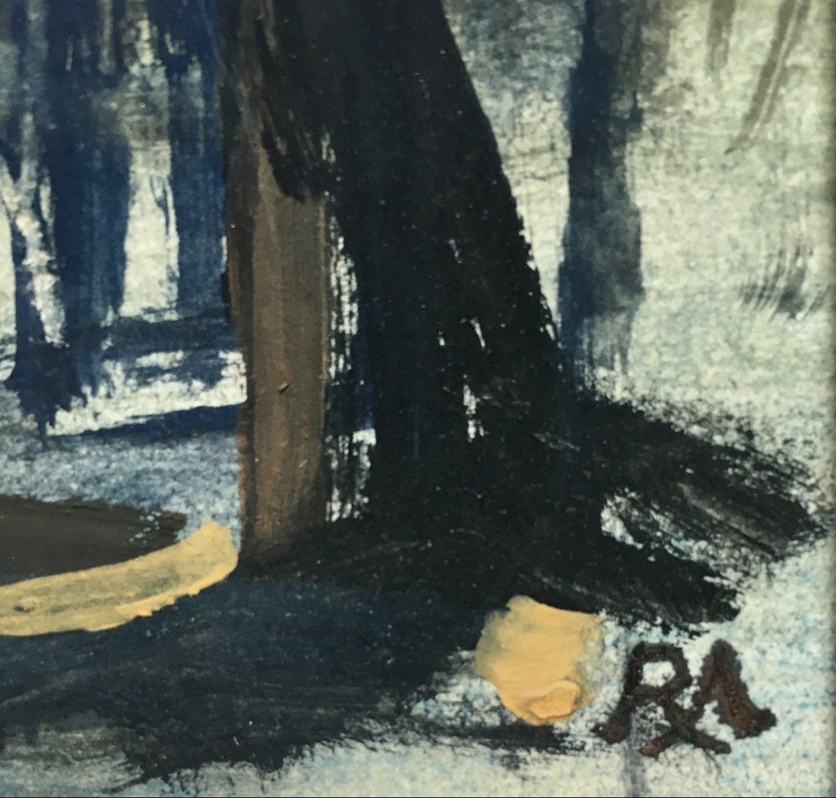 Rosmond Meys (1915- ?) “the Mystery House”. Gouache. 1940s.-photo-3