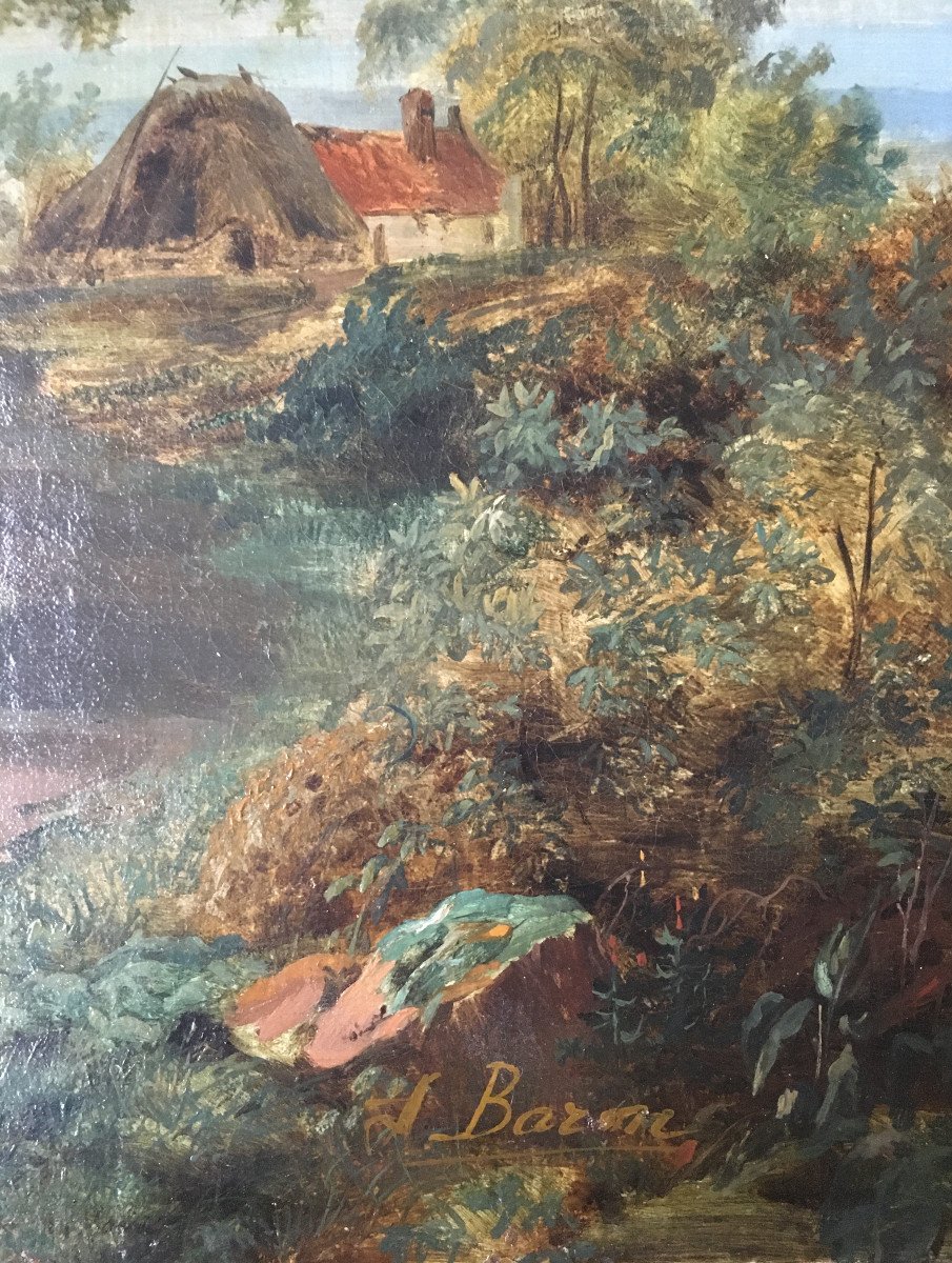Balthazar Jean Baron (lyon, 1788-1869). "landscape"-photo-3