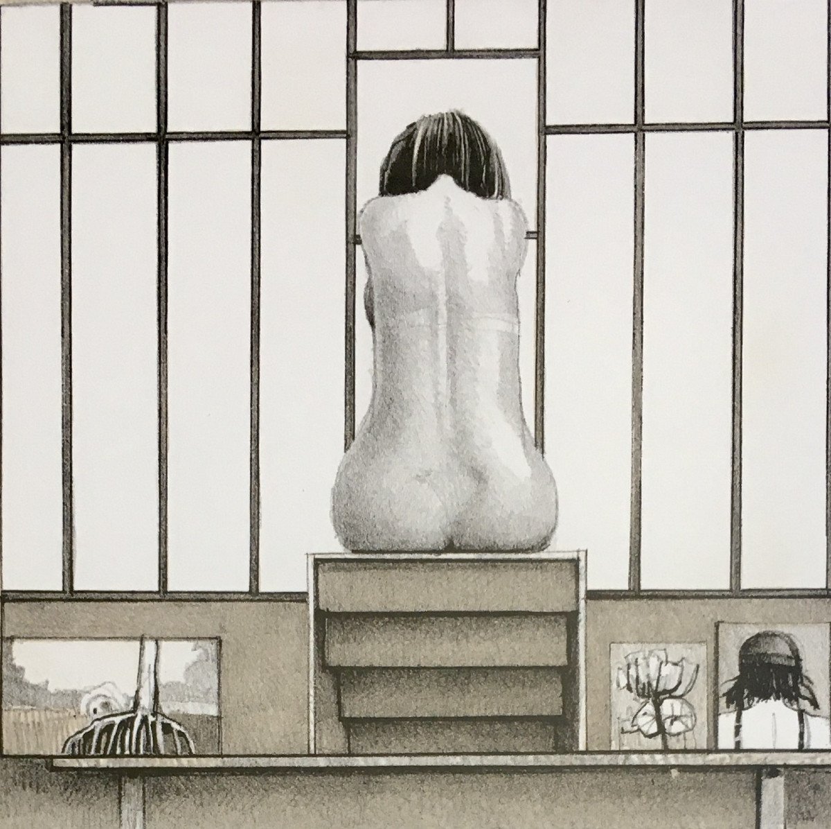 Roger Wittevrongel (1933). “naked In The Workshop”. 1995. Hyperrealism.-photo-3