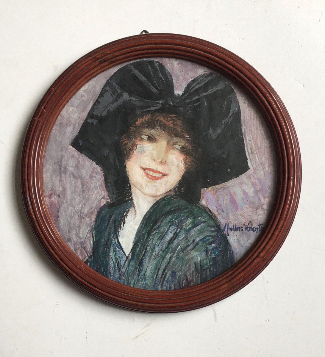 Gustave Müller-Valentin (Strasbourg, 1894-1954). "Alsacienne". Années 20.