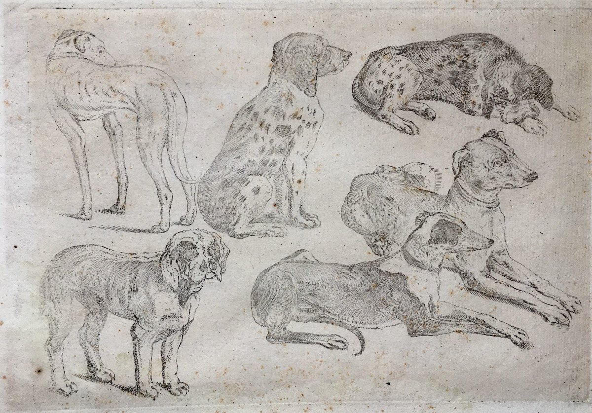 Wenceslas Hollar (1607, Prague - 1677, London). Pair Of Engravings. 17th Century.-photo-2