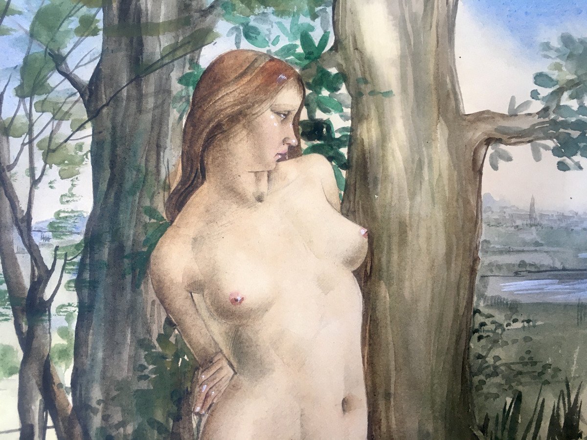 Gustaaf De Bruyne (mechelen, 1914 - 1981). “female Nude”. 1944.-photo-1