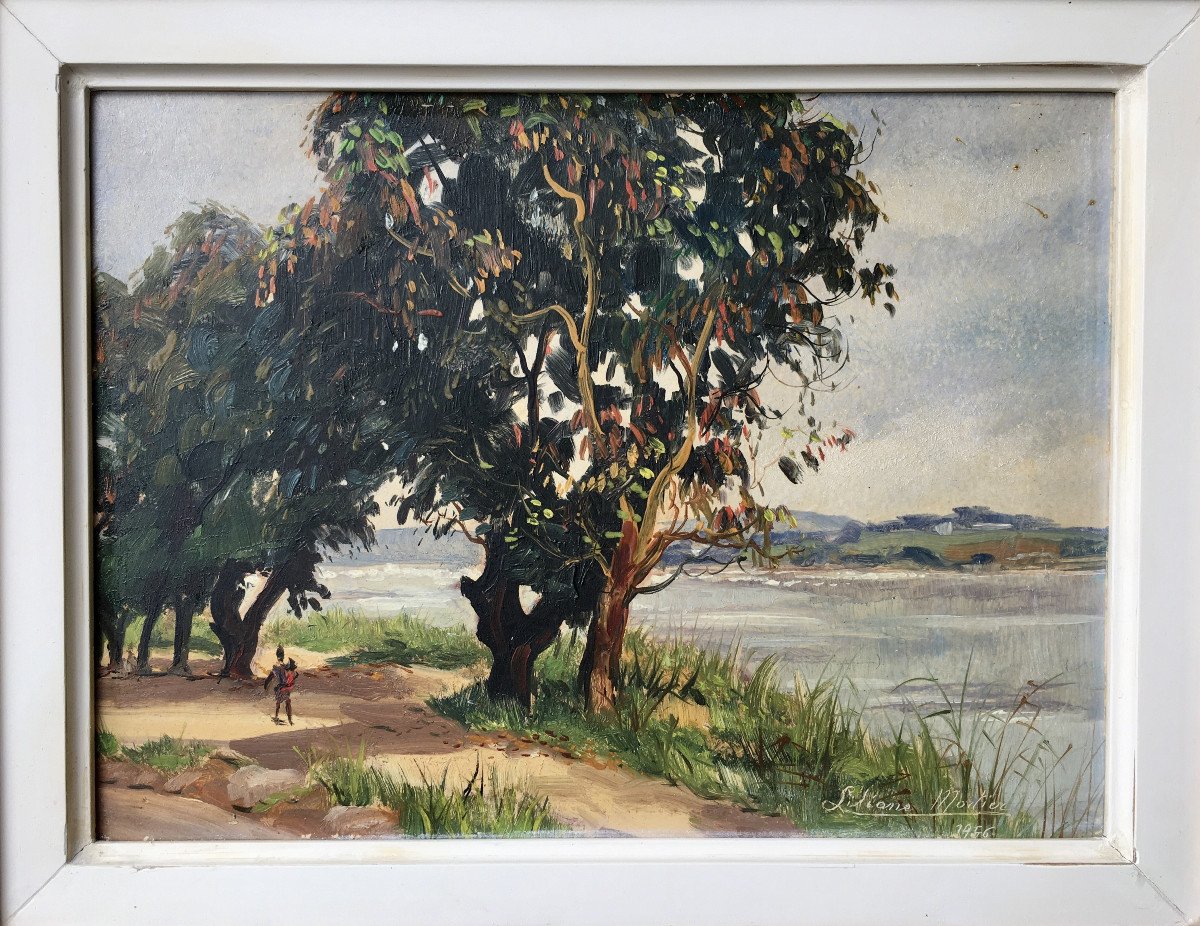 Liliane Mortier (20th Century). “animated Landscape Of The Congo”. 1956.