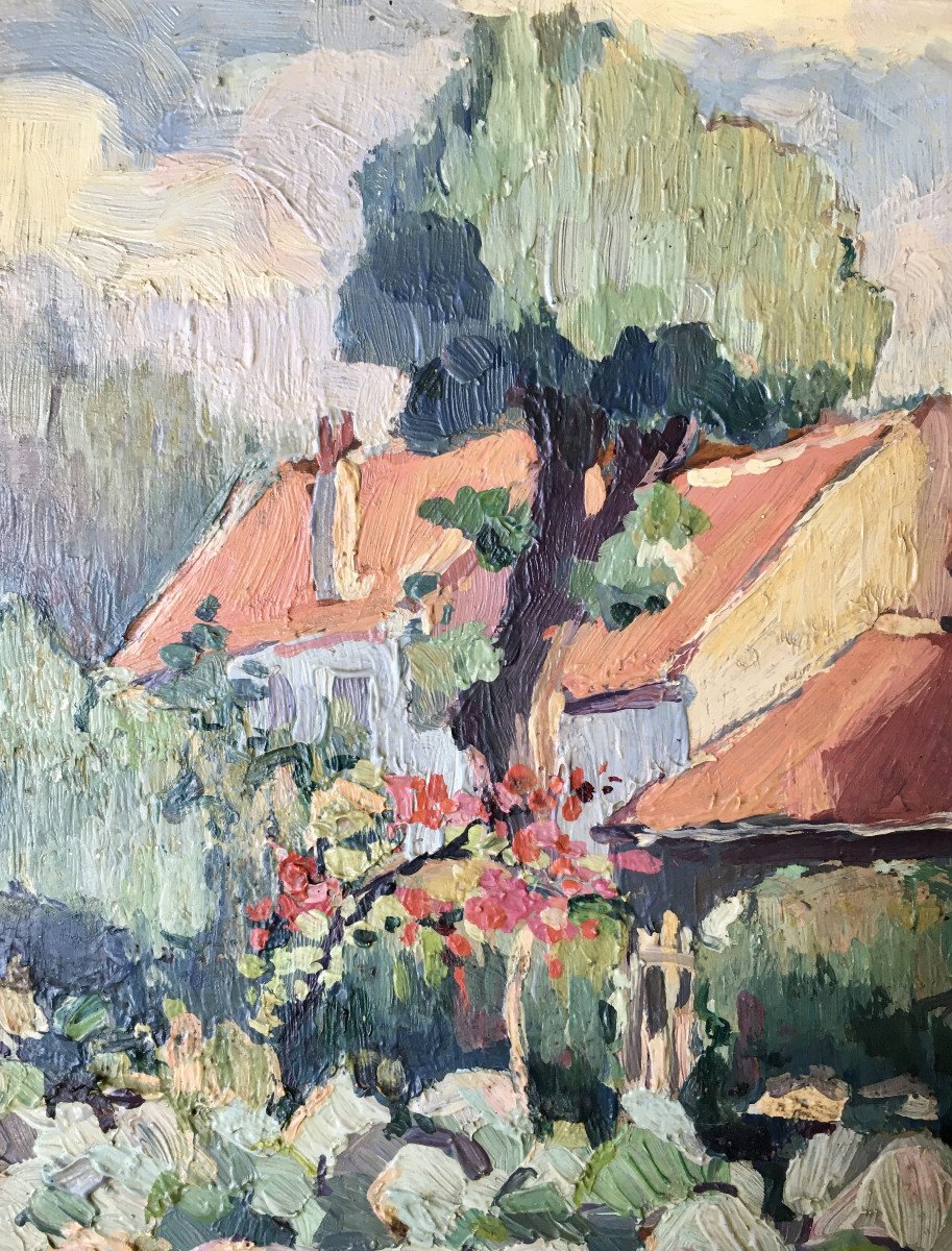 Piet Volckaert (1902 - 1973). " Jardin Potager". Années 30.-photo-3