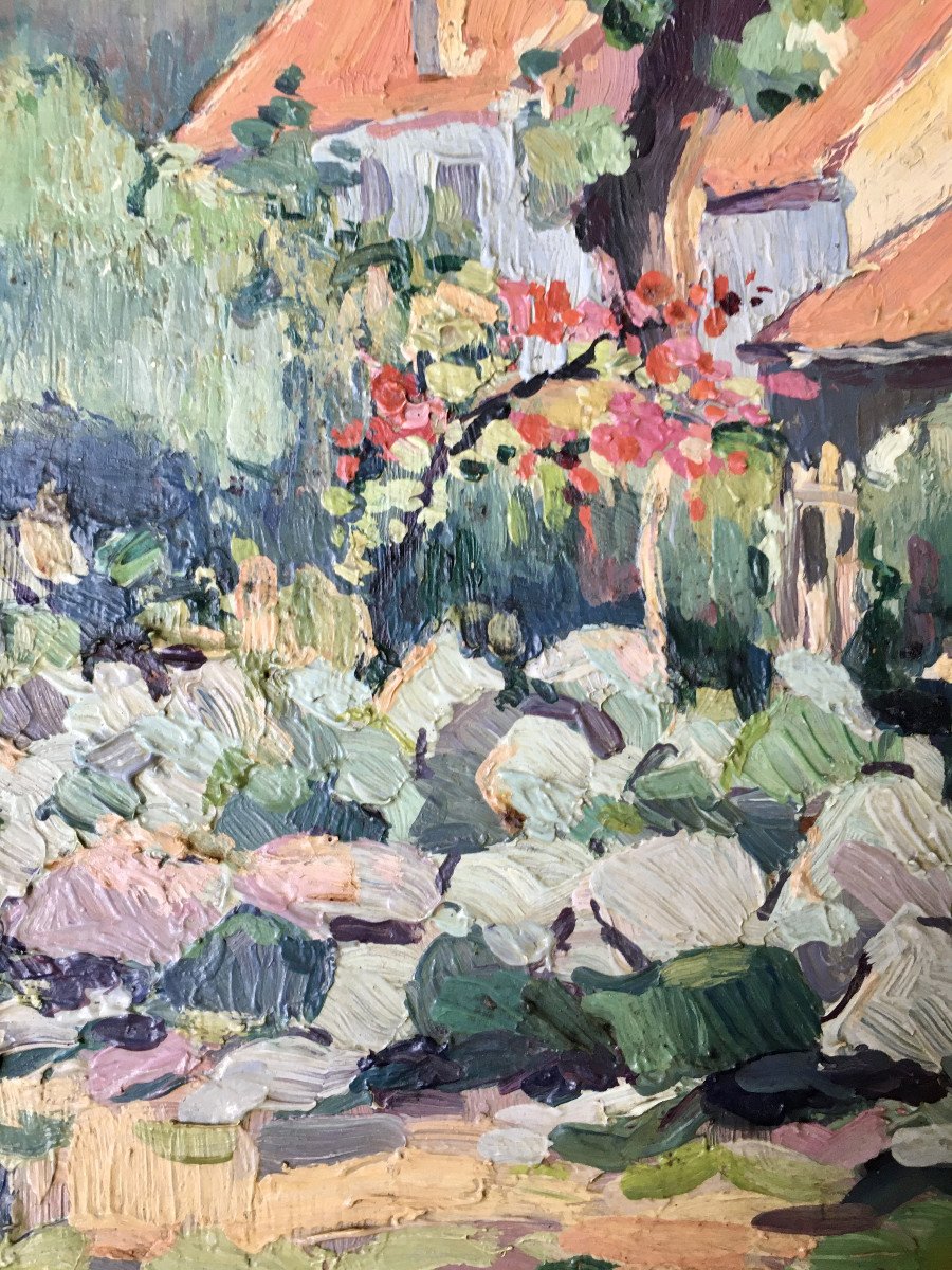 Piet Volckaert (1902 - 1973). " Jardin Potager". Années 30.-photo-1