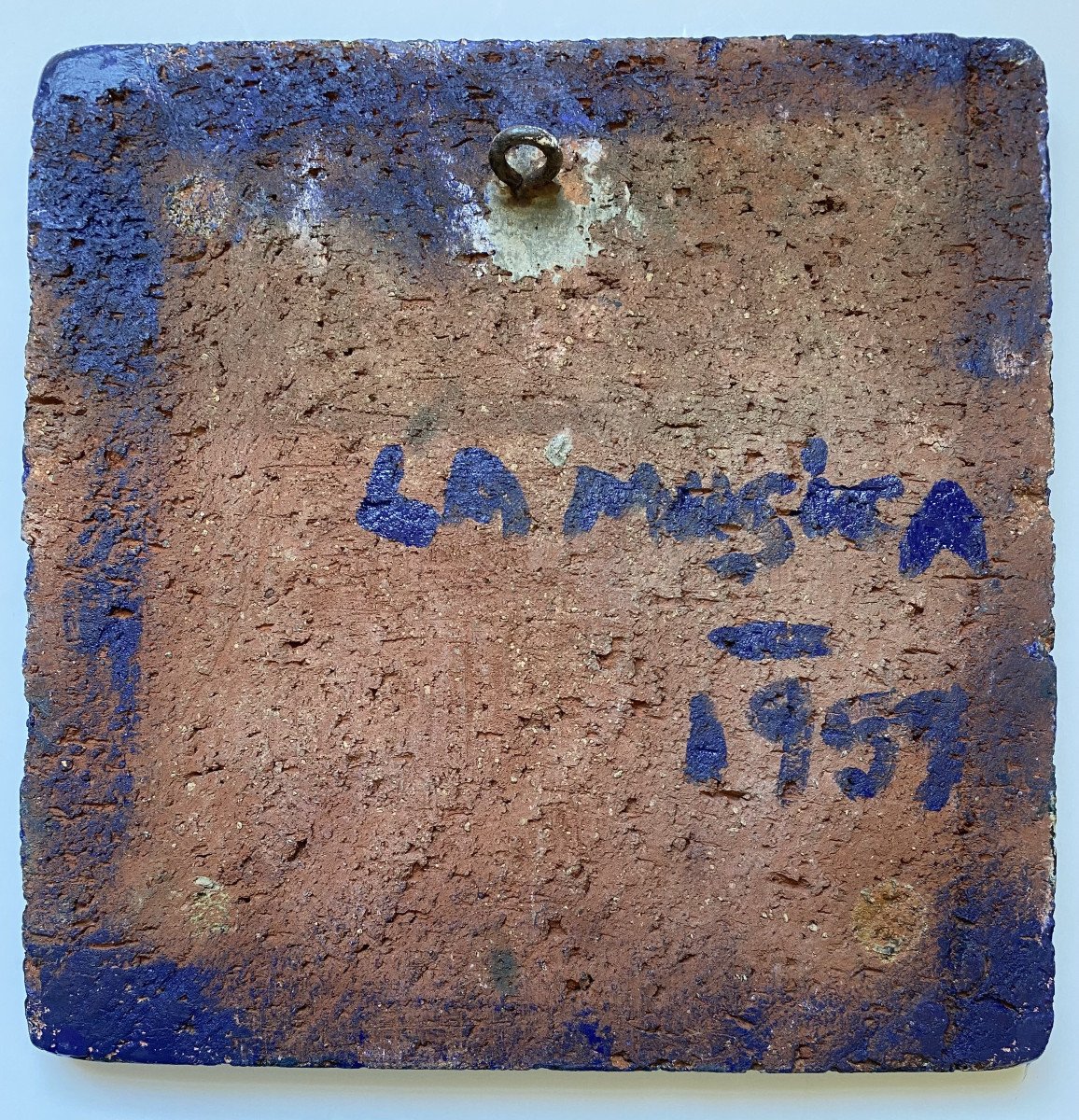 Céramique émaillée à suspendre . " La musica". 1959. Italie.-photo-4