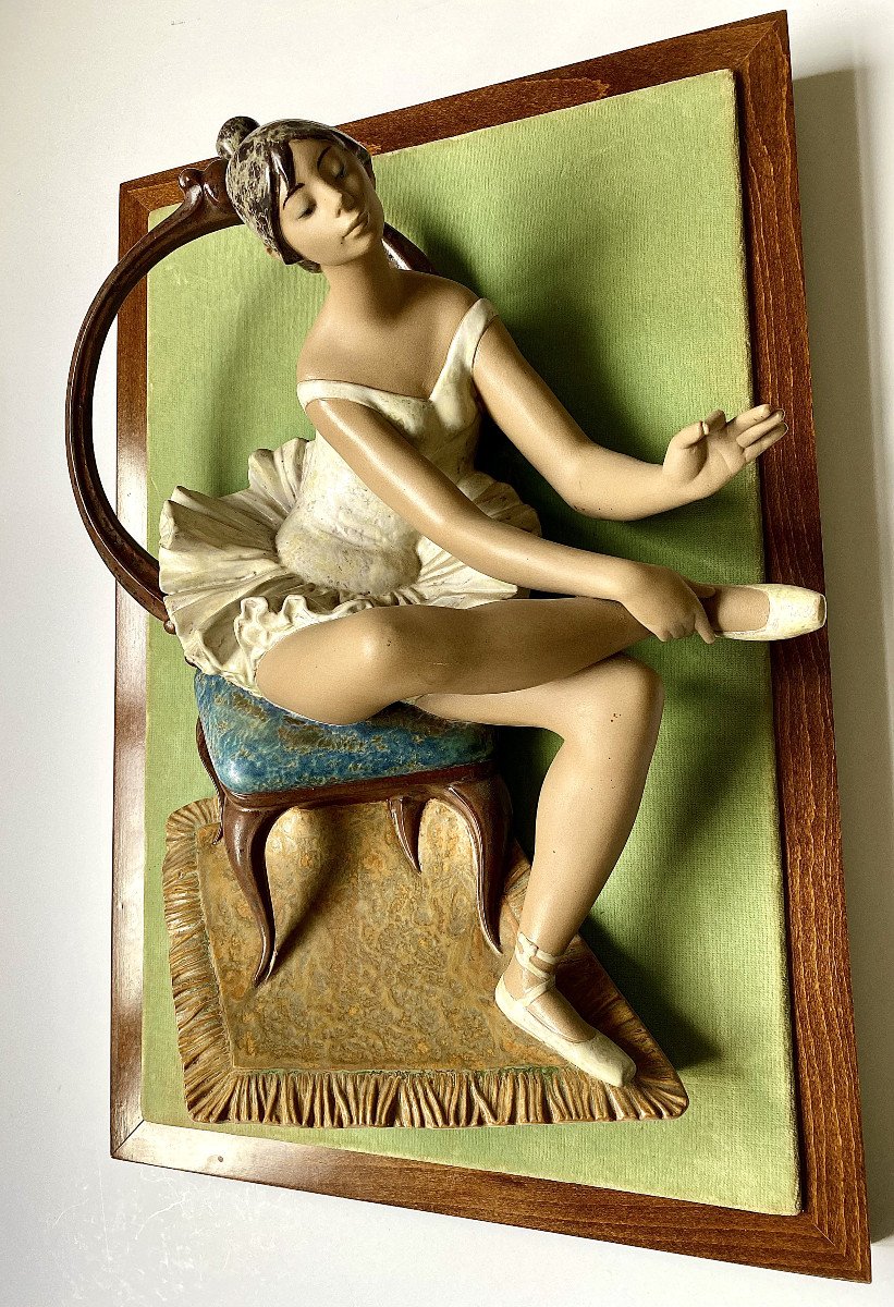 Fulgencio Garcia (1915-1994). "ballerina". Stoneware. Spanish Ceramic Lladro. 1970s.-photo-3