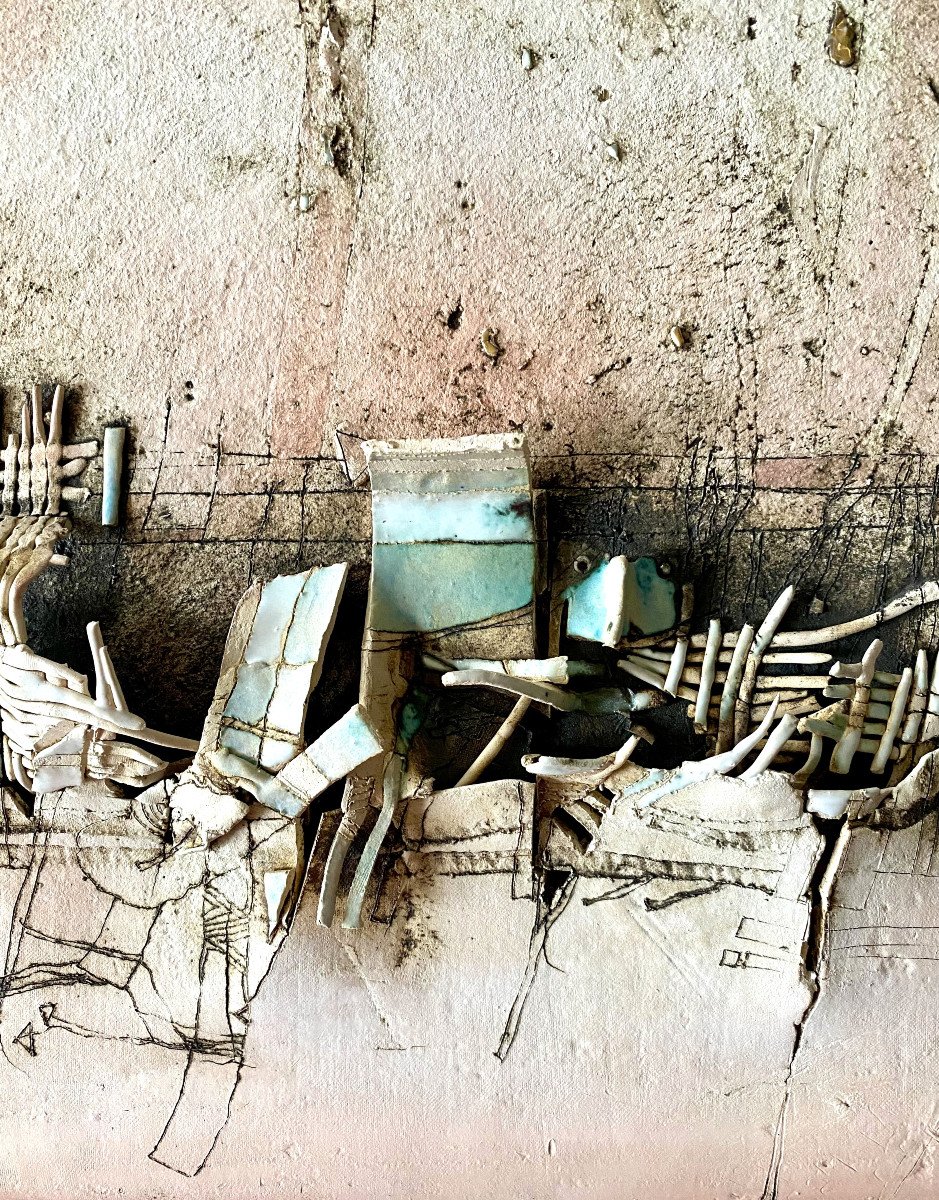 Monique Muylaert (1946). Ceramic. Relief.-photo-3