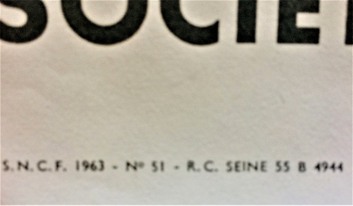 Bernard Buffet (1928 In Paris -1999). Sncf Poster. "notre-dame, Paris". 1963.-photo-3