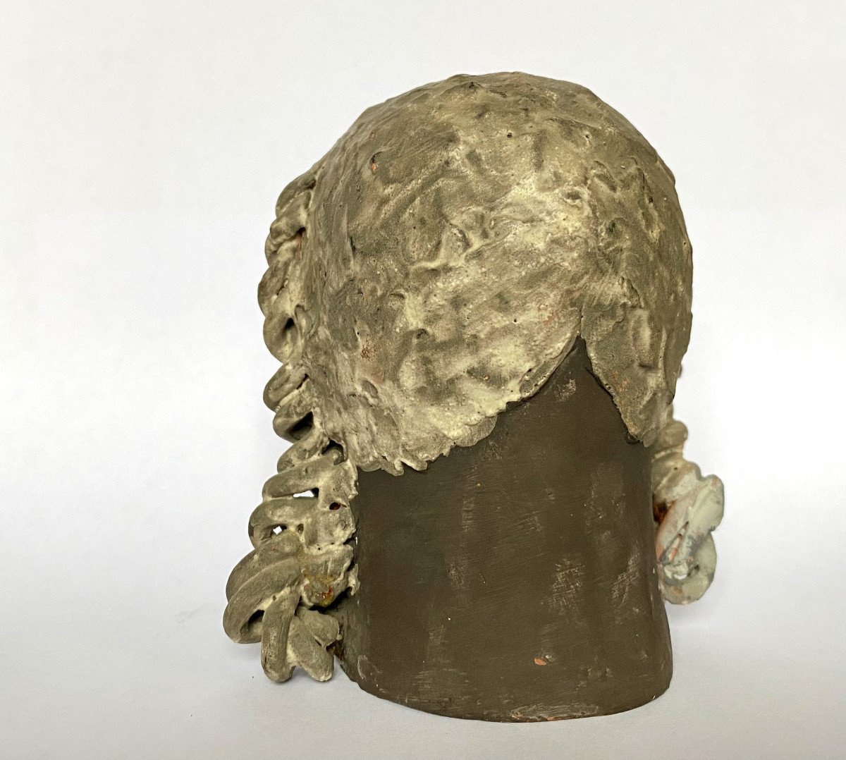 Heinrich Meister (binningen, 1894-dübendorf, 1972). Ceramic "face". 1930s-40s.-photo-4