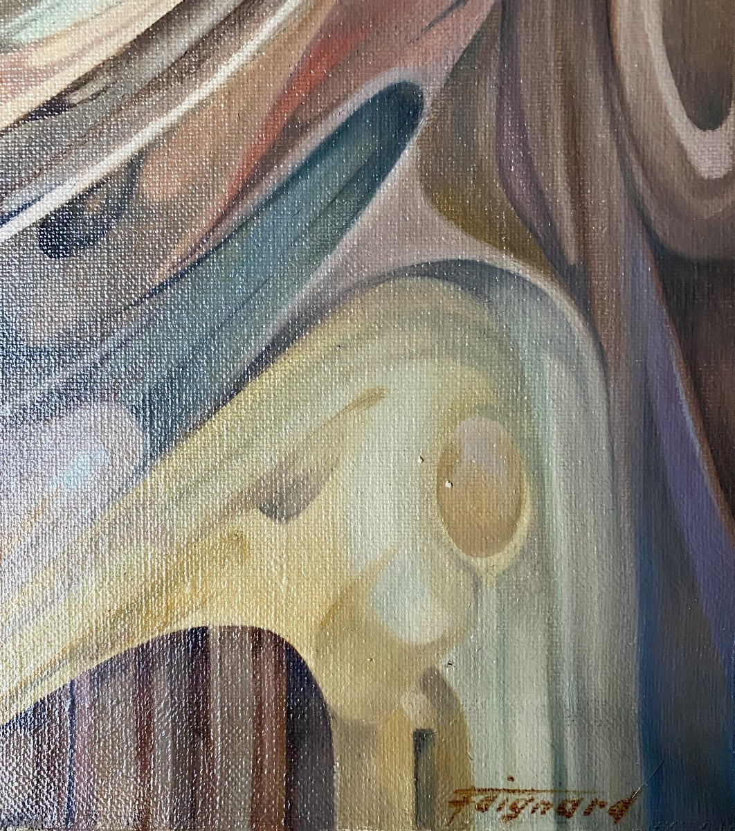 Paulette Faignard-preud'homme (1935-2024). Abstraction. 1977.-photo-2