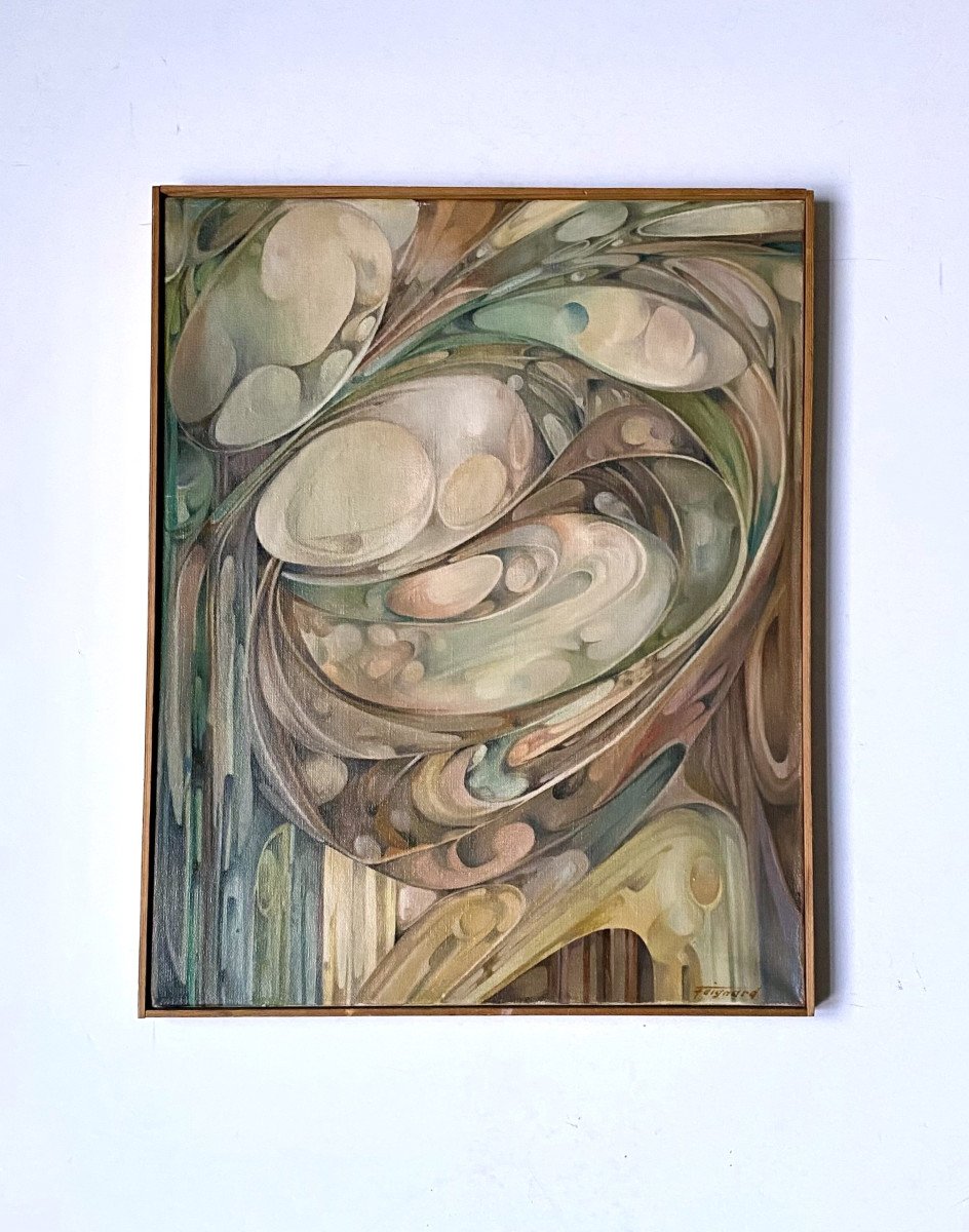 Paulette Faignard-preud'homme (1935-2024). Abstraction. 1977.