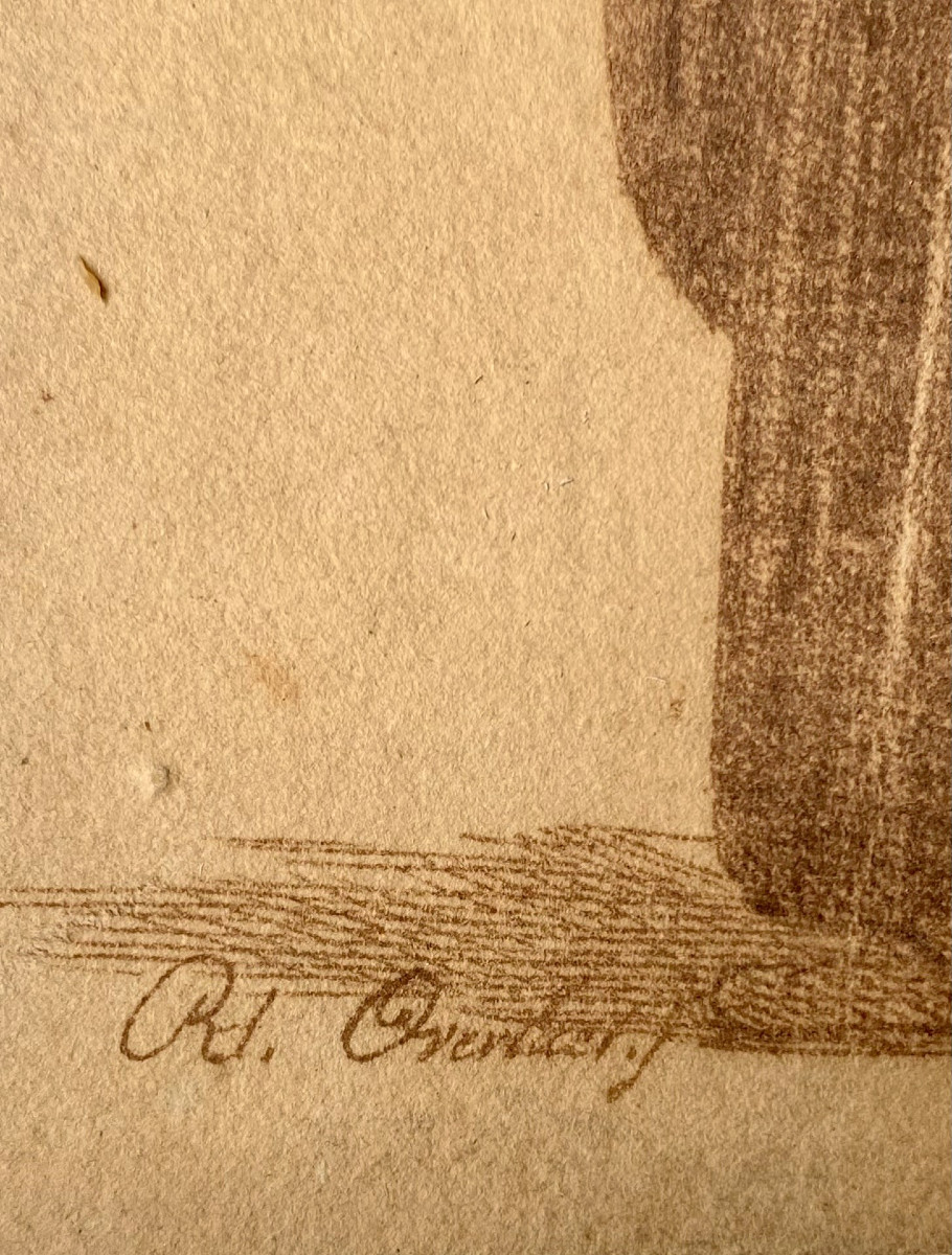 Antoon Overlaet (antwerp, 1720-1774). "jews In Amsterdam". 18th Century. Brown Ink.-photo-3