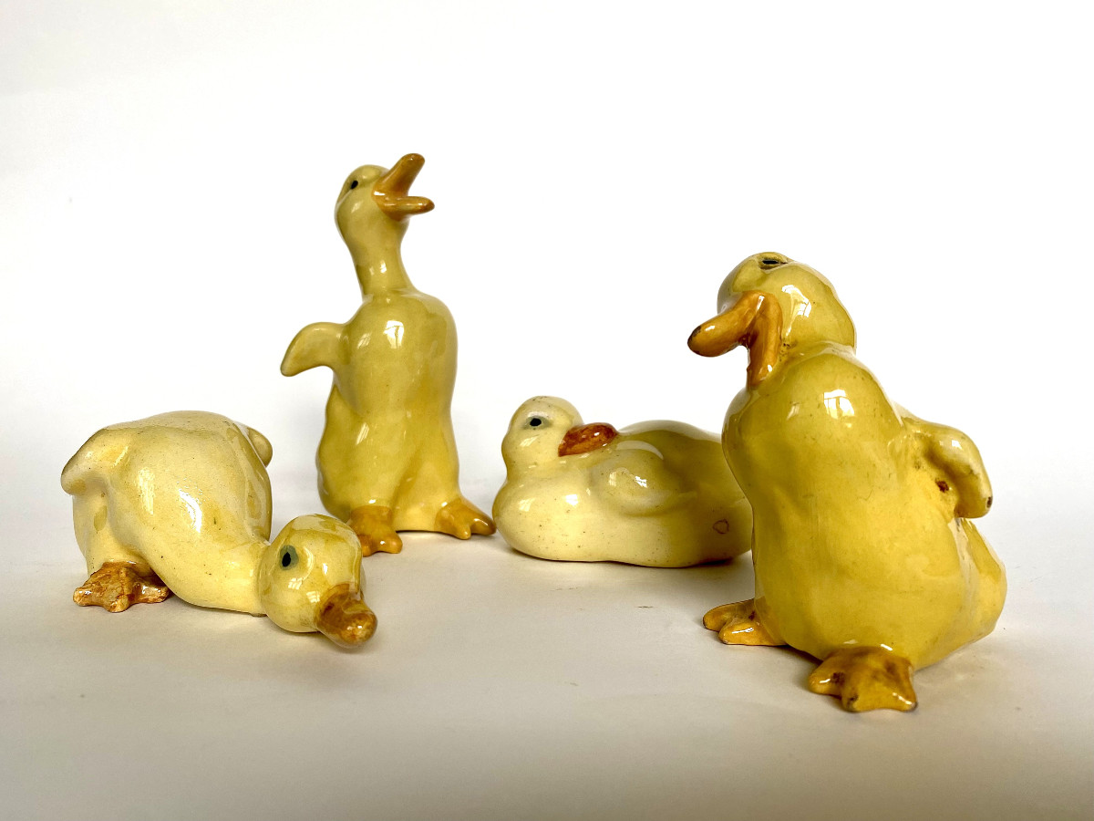 Raoul Lachenal (1885-1956). “ducks.” Art Deco.-photo-3