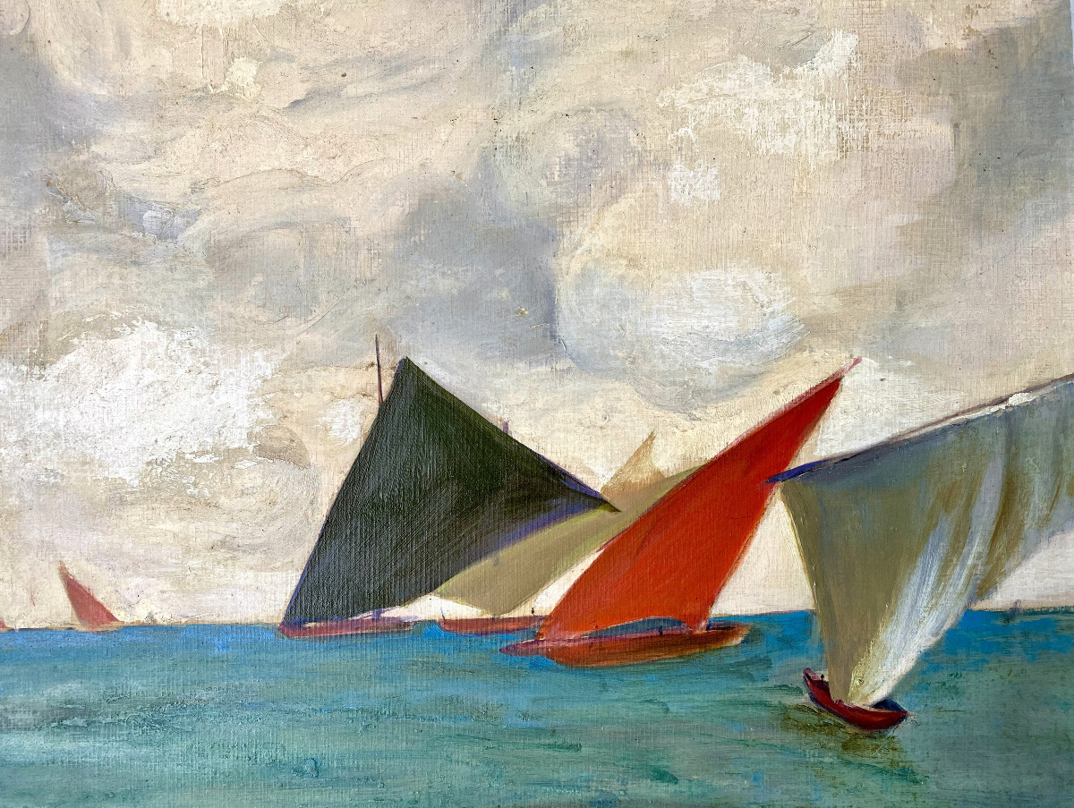Govind Madhav Solegaonkar (1912-1986)." Bateaux en Inde". Années 30-40.
