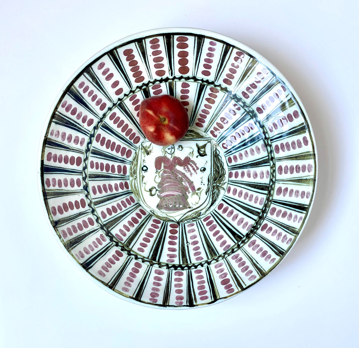 Ceramic. "large Linden Tree". Bowl. 1950s.-photo-2