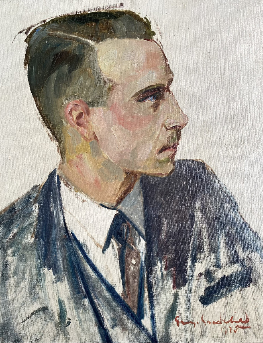 George Goodchild (XIX-XX). " Portrait d'homme". 1925-photo-2